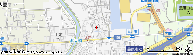 大阪府堺市美原区太井280周辺の地図