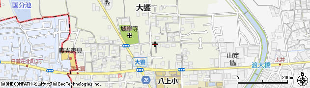 大阪府堺市美原区大饗180周辺の地図