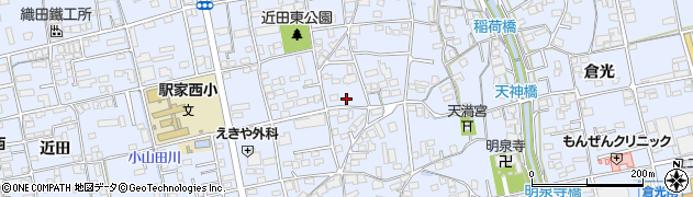 広島県福山市駅家町倉光555周辺の地図
