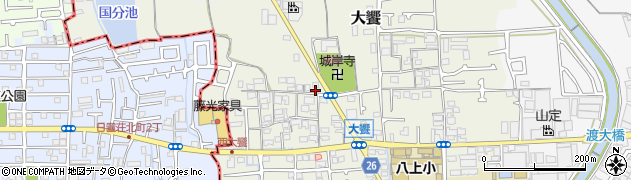 大阪府堺市美原区大饗325周辺の地図