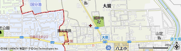 大阪府堺市美原区大饗324-2周辺の地図