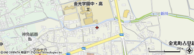岡山県浅口市金光町占見新田654周辺の地図