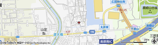 大阪府堺市美原区太井285周辺の地図