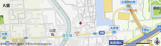 大阪府堺市美原区太井274周辺の地図