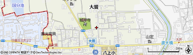 大阪府堺市美原区大饗215周辺の地図