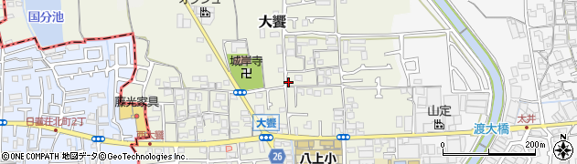 大阪府堺市美原区大饗181周辺の地図