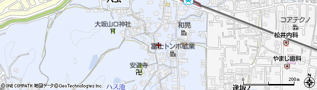 奈良県香芝市穴虫1155周辺の地図