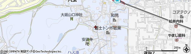 奈良県香芝市穴虫1073周辺の地図