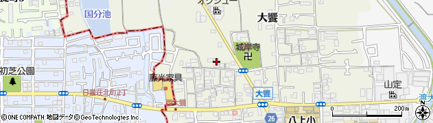 大阪府堺市美原区大饗319周辺の地図