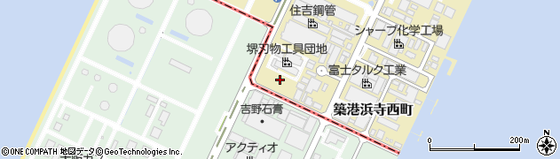築港浜寺西町公園周辺の地図