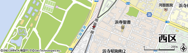 大阪府堺市西区浜寺諏訪森町西4丁周辺の地図