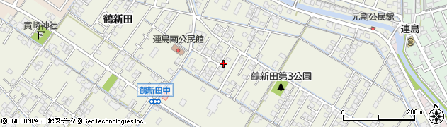 岡山県倉敷市連島町鶴新田1091周辺の地図