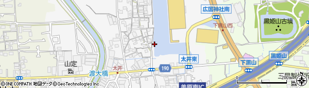 大阪府堺市美原区太井586周辺の地図