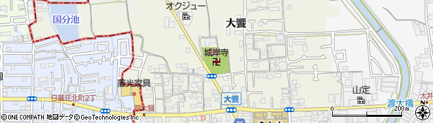 城岸寺周辺の地図