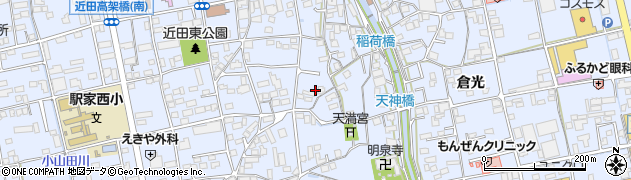 広島県福山市駅家町倉光587周辺の地図
