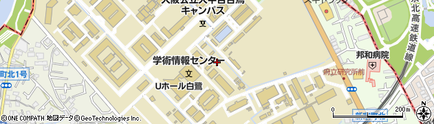 大阪府堺市中区学園町周辺の地図