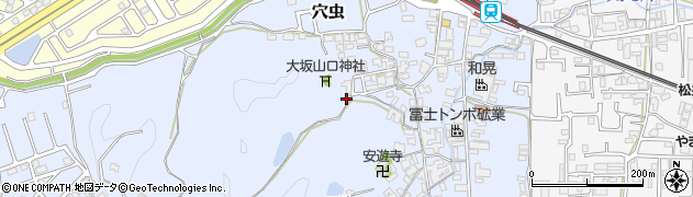 奈良県香芝市穴虫1576周辺の地図