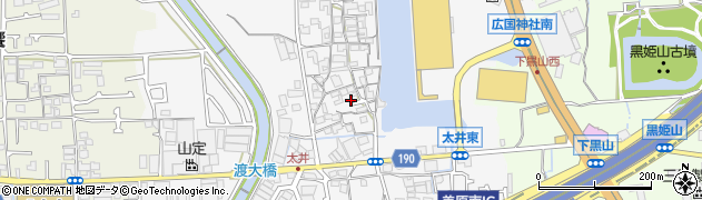 大阪府堺市美原区太井290周辺の地図