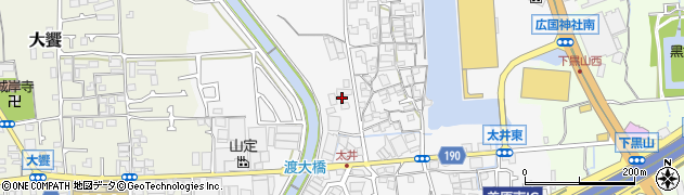 大阪府堺市美原区太井267周辺の地図