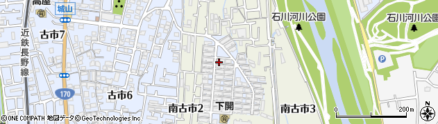 府営古市住宅周辺の地図