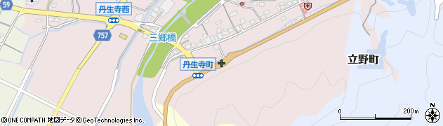 丹生寺周辺の地図