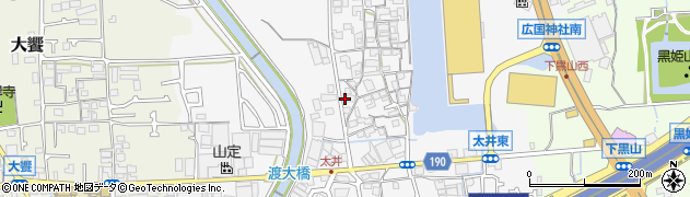 大阪府堺市美原区太井259周辺の地図