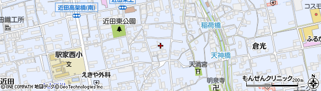 広島県福山市駅家町倉光579周辺の地図