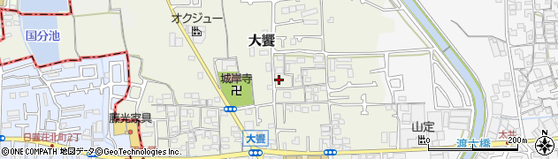 大阪府堺市美原区大饗214周辺の地図