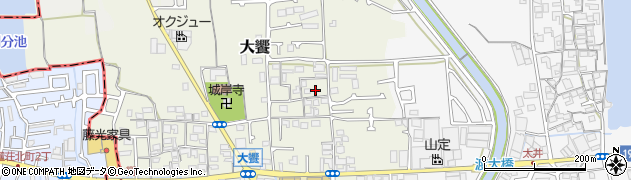 大阪府堺市美原区大饗206周辺の地図