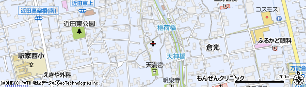 広島県福山市駅家町倉光664周辺の地図