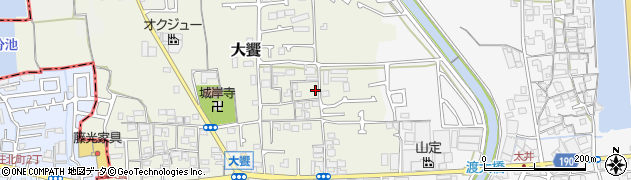 大阪府堺市美原区大饗198周辺の地図