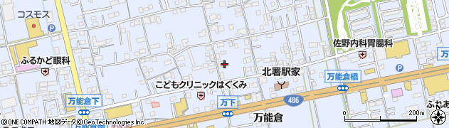 広島県福山市駅家町万能倉811周辺の地図