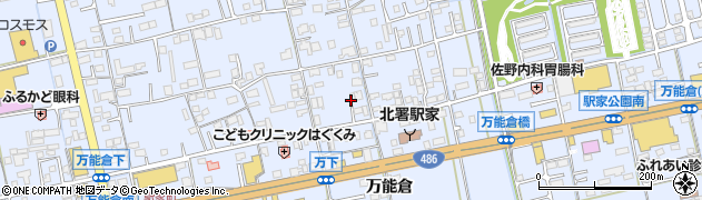 広島県福山市駅家町万能倉804周辺の地図