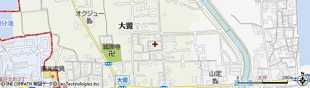 大阪府堺市美原区大饗199周辺の地図