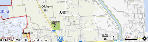 大阪府堺市美原区大饗204周辺の地図