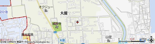 大阪府堺市美原区大饗205周辺の地図