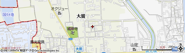 大阪府堺市美原区大饗203周辺の地図