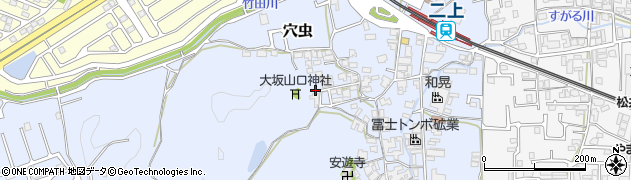 奈良県香芝市穴虫1499周辺の地図