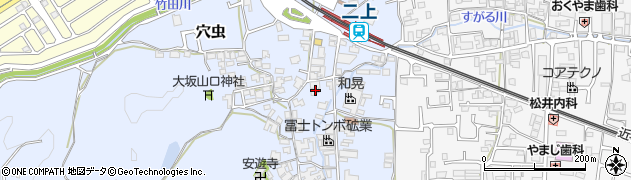 奈良県香芝市穴虫1160周辺の地図
