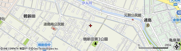 岡山県倉敷市連島町鶴新田1071周辺の地図