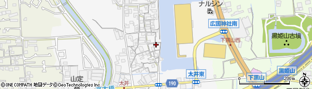 大阪府堺市美原区太井322周辺の地図