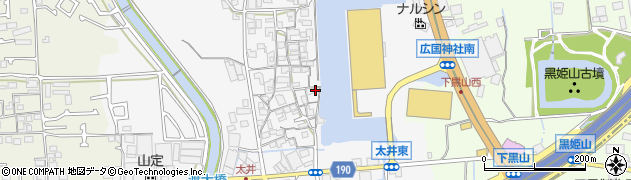 大阪府堺市美原区太井318周辺の地図
