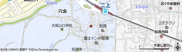 奈良県香芝市穴虫1159周辺の地図