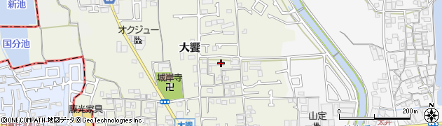 大阪府堺市美原区大饗202周辺の地図