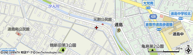 岡山県倉敷市連島町鶴新田3168周辺の地図