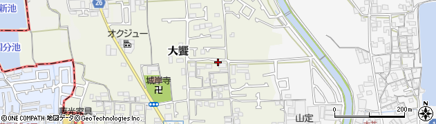 大阪府堺市美原区大饗63周辺の地図