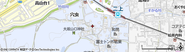 奈良県香芝市穴虫1067周辺の地図