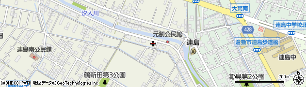 岡山県倉敷市連島町鶴新田3171周辺の地図