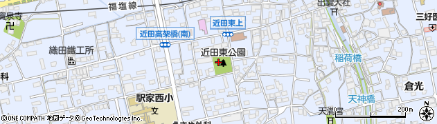 近田東公園周辺の地図