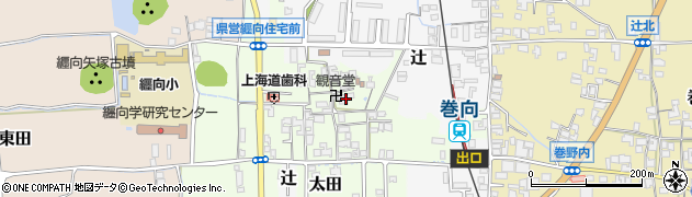 奈良県桜井市太田214周辺の地図